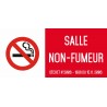 Autocollant vinyl - Salle non fumeur - L.200 x H.100 mm